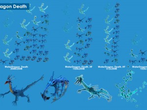 2d water dragon 3D-Modell