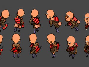 2d bomber 3D Model