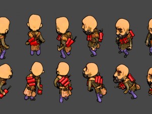 2d bomber 3D Model