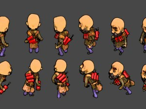 2d bomber 3D Model