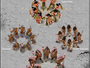 2d indian tribe 3D Model
