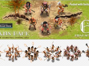2d indian tribe 3D Model