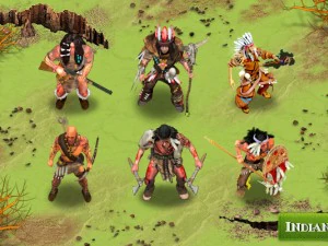 2d 인디언 부족 3D 모델