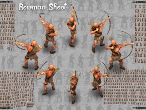 2d indian bowman 3D मॉडल
