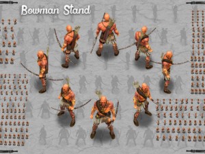 2d indian bowman 3D मॉडल