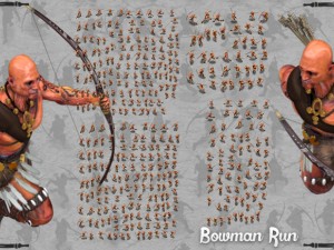 2d indian bowman 3D मॉडल