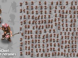 2d indian chief Modello 3D
