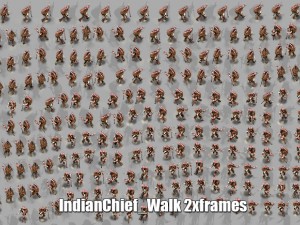 2d indian chief Modello 3D