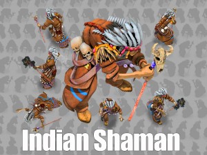 2d indian shaman Modelo 3D