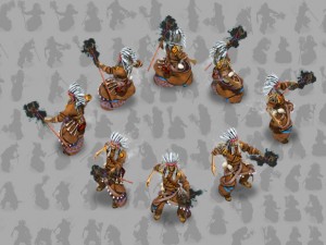 2d indian shaman Modello 3D