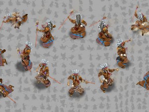 2d indian shaman Modello 3D