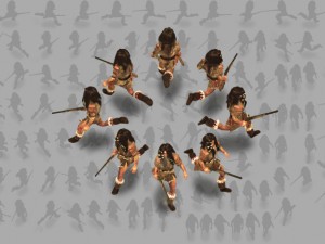 2d indian with rifle 3D Model