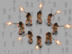 2d indian with rifle 3D Model