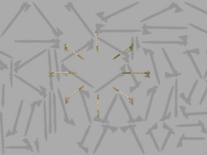 2d indian warrior with two tomahawks Model 3D