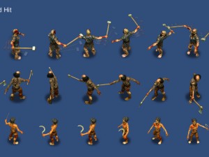 3 zombies pack 3D Model