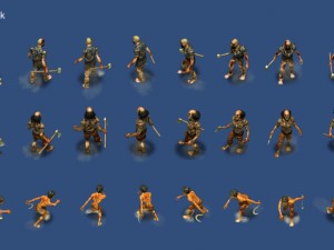 3 zombies pack 3D Model