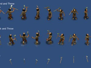 3 zombies pack 3D Model