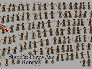 3 zombies pack 3D Model