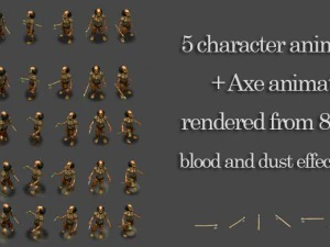 3 zombies pack 3D Model