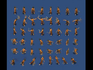 3 zombies pack 3D Model