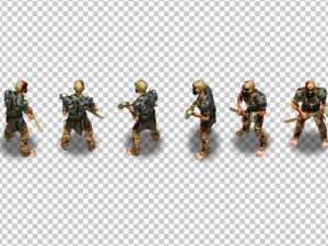 3 zombies pack 3D Model