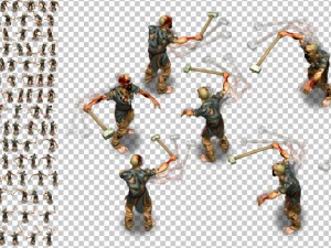 3 zombies pack 3D Model