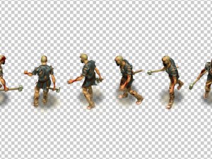 3 zombies pack 3D Model