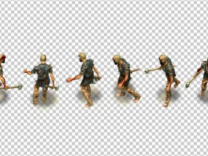 3 zombies pack 3D Model