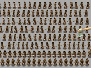 2d axe man zombie 3D 모델