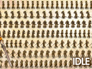 2d cowboy skeleton 3D Model