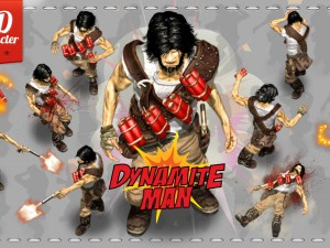 2d dynamite man 3D Model