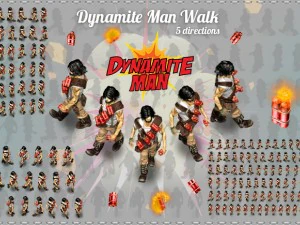 2&egrave;me homme dynamite Modèle 3D