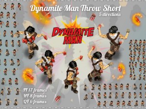 2d dynamite man 3D Model