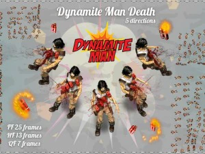 2&egrave;me homme dynamite Modèle 3D