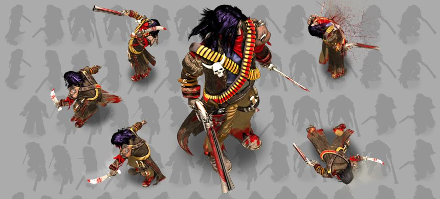 2d cowboy boss 3D Model .c4d .max .obj .3ds .fbx .stl .blend