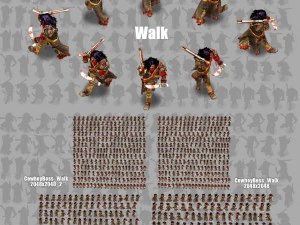2d cowboy boss 3D Model