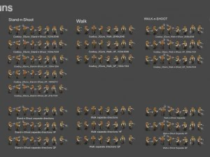 vaqueiro com 2 Modelo 3D