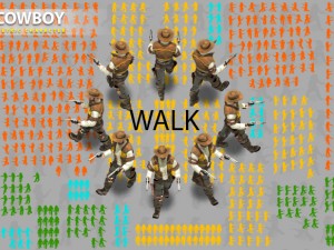 cowboy with 2 3D 모델