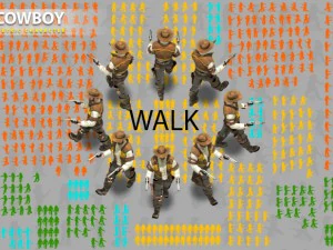 vaqueiro com 2 Modelo 3D