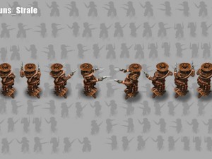 2d cowboy with two 3D Model