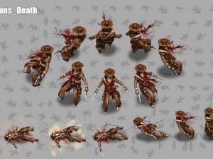 2d cowboy with two 3D Model