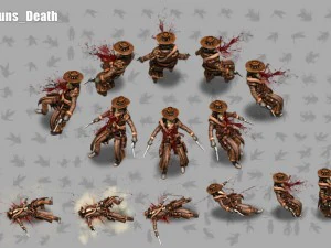 2d cowboy with two 3D Model