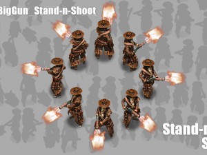 2d cowboy with shotgun 3D 모델