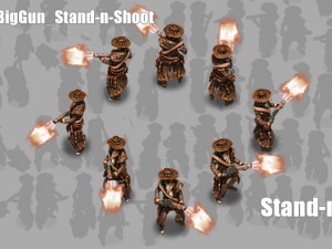 2d cowboy with shotgun 3D 모델