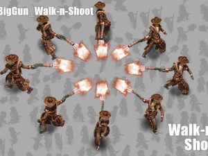 2d cowboy with shotgun 3D 모델