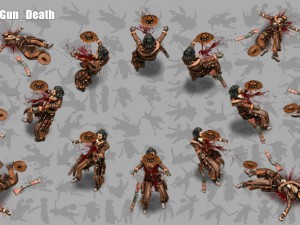 2d cowboy with shotgun 3D 모델