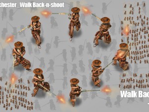 2d cowboy with winchester Modelo 3D