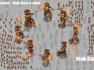 2d cowboy with winchester Modelo 3D
