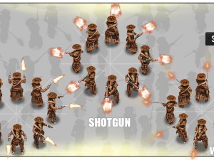 2d cowboy with 3 pack 3D Model