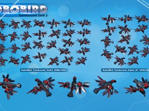 2d robobird 3Dモデル